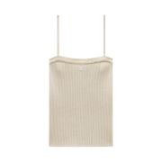 (W) Courreges Rib Tank Top Sand
