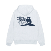 Stussy Relax Hoodie Ash Heather