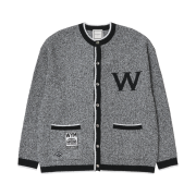 Wooyoungmi Round Neck Embroidered Cardigan Black - 25SS