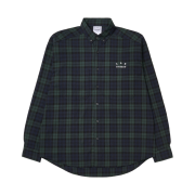 IAB Studio Blackwatch Tartan Shirt Blue Green