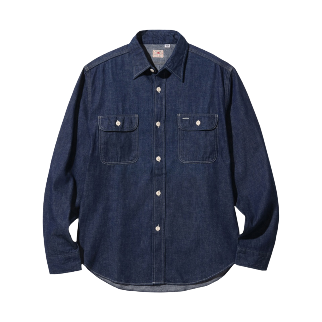 슈가 케인 블루 데님 워크 셔츠 원 워시(Sugar Cane Blue Denim Work Shirt One Wash)
