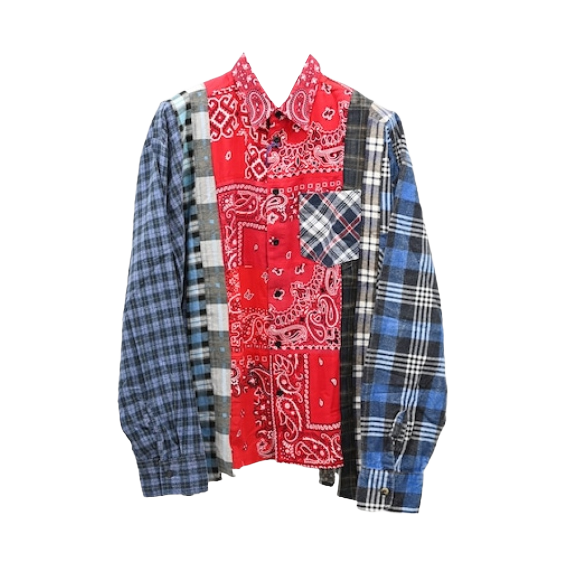 니들스 x 미야기히데타카 7 컷 와이드 셔츠 멀티(Needles x Miyagihidetaka 7 Cuts Wide Shirt Multi) - 1