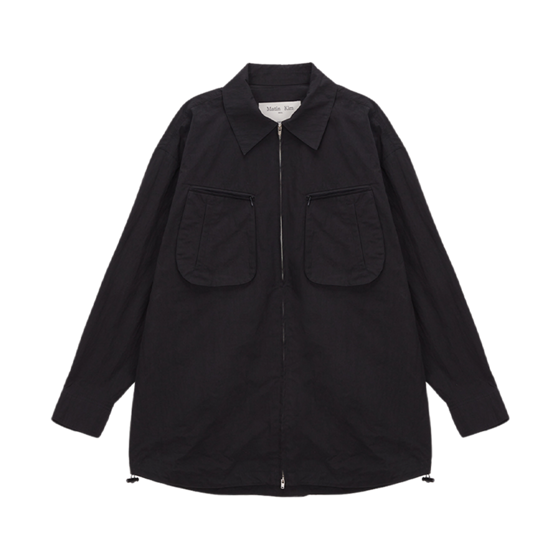 (W) 마뗑킴 아웃 포켓 워크 셔츠 블랙((W) Matin Kim Out Pocket Work Shirt Black) - 2