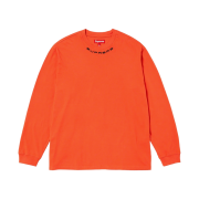 Supreme Collar Logo L/S Top Orange - 23FW