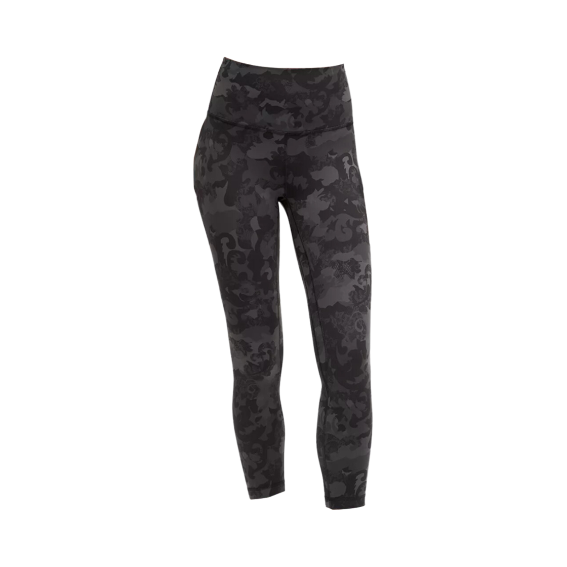 (W) 룰루레몬 얼라인 하이라이즈 크롭 23인치 블랙 멀티((W) Lululemon Align High-Rise Crop 23 Inch Black Multi)