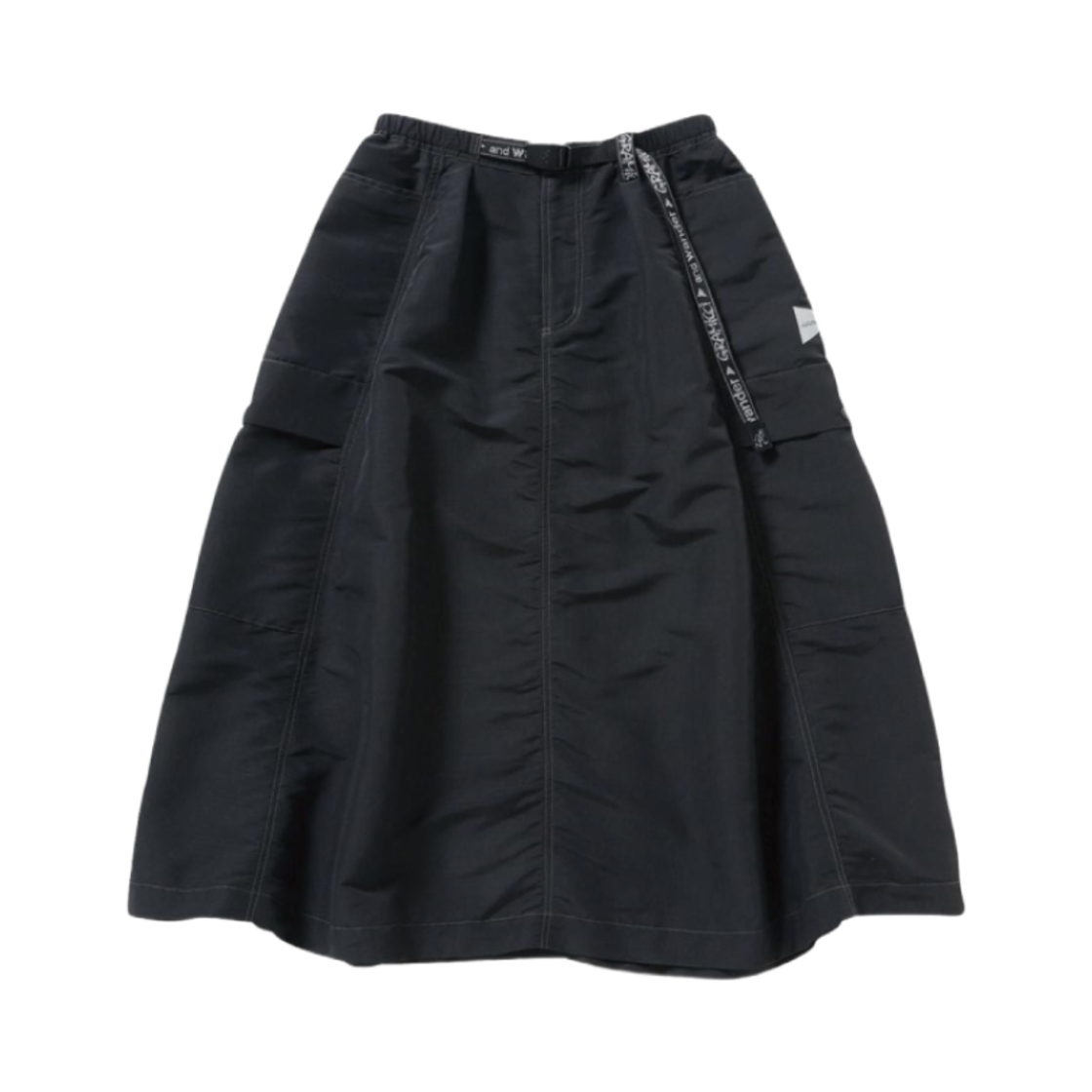 앤드 원더 x 그라미치 립스탑 보이저 스커트 블랙(And Wander x Gramicci Ripstop Voyager Skirt Black)