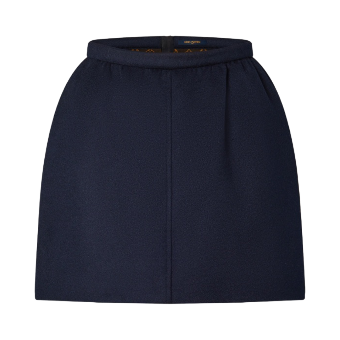 (W) 루이비통 더블 페이스 캐시미어 미니 스커트 네이비((W) Louis Vuitton Double Face Cashmere Mini Skirt Navy) - 1