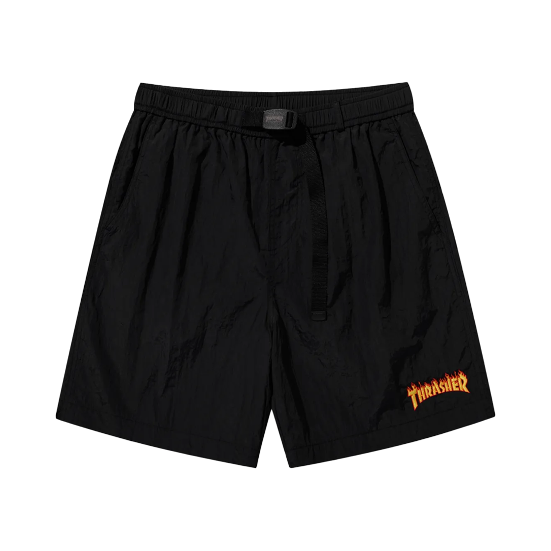 트레셔 플레임 나일론 쇼츠 블랙(THRASHER Flame Nylon Shorts Black)