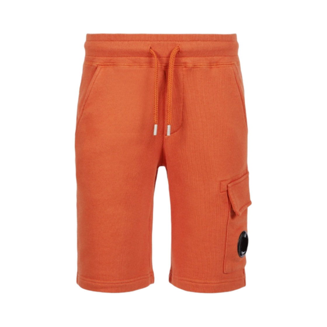 (키즈) C.P. 컴퍼니 U16 베이직 플리스 카고 쇼츠 하베스트 펌킨 오렌지 - 23SS((Kids) C.P. Company U16 Basic Fleece Cargo Shorts Harvest Pumpkin Orange - 23SS) - 1