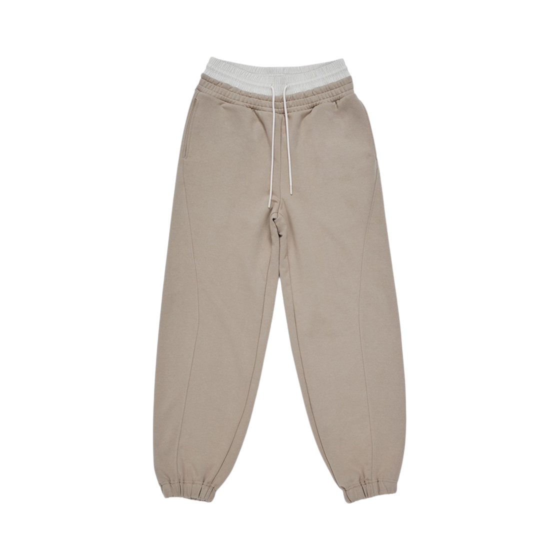 트렁크프로젝트 더블 웨이스트 라운지 팬츠 베이지(TRUNKPROJECT Double Waistband Lounge Pants Beige) - 1