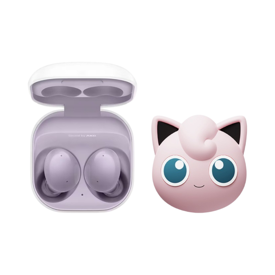 삼성 갤럭시 버즈2 포켓몬 케이스 패키지 푸린 라벤더 (국내 정식 발매 제품)(Samsung Galaxy Buds2 Pokemon Case Package Jigglypuff Lavender (Korean Ver.)) - 1