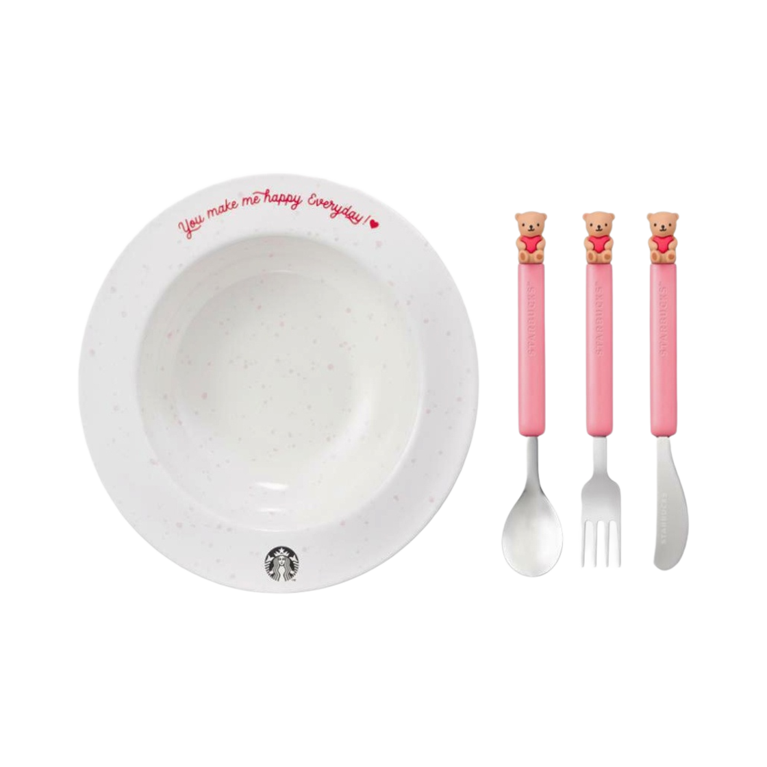 스타벅스 팝핑러브 볼 앤 커트러리 세트(Starbucks Popping Love Bowl & Cutlery Set)