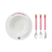 Starbucks Popping Love Bowl & Cutlery Set
