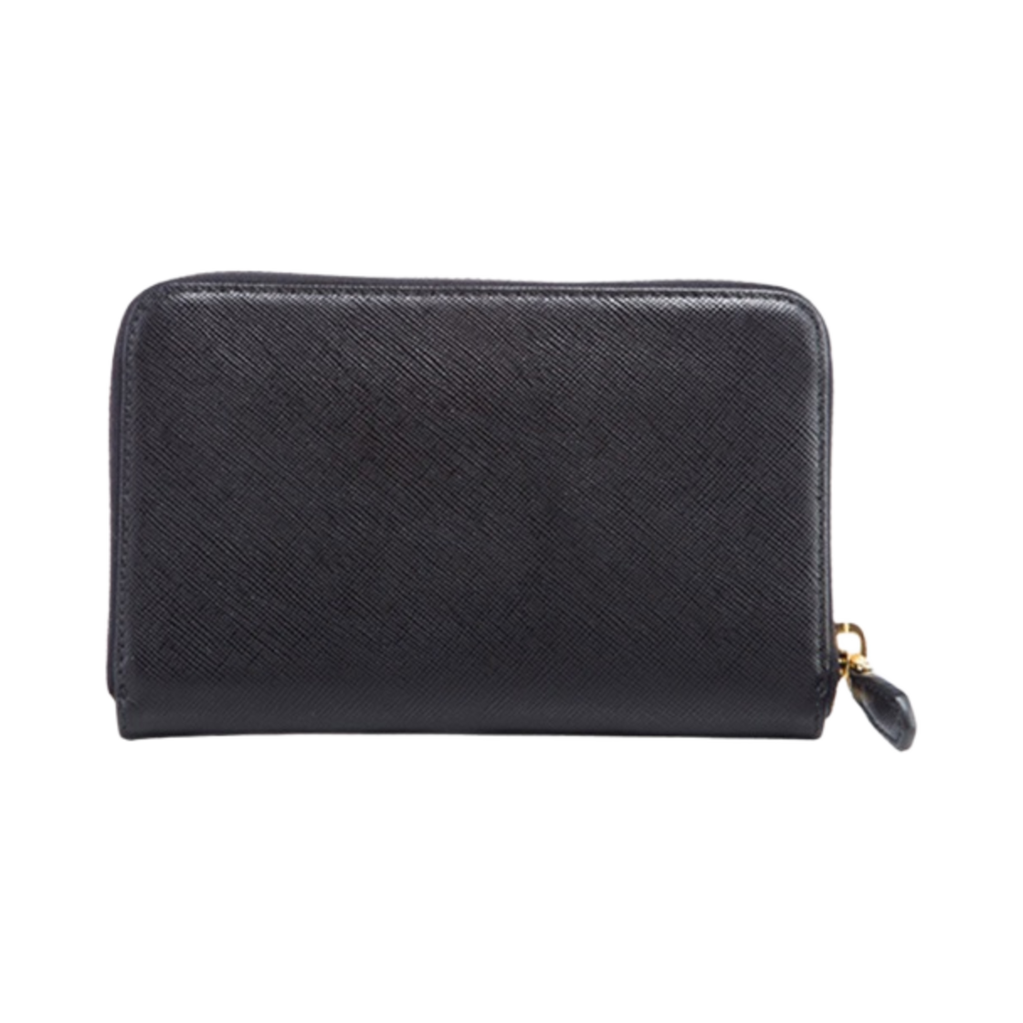 프라다 사피아노 메탈 로고 지퍼 지갑 블랙(Prada Saffiano Metal Logo Zip Wallet Black) - 2