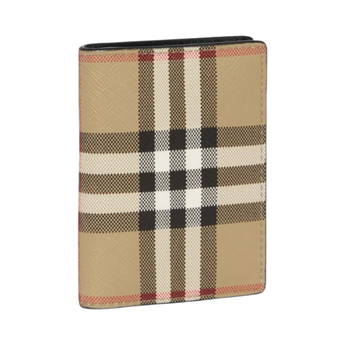 버버리 빈티지 체크 레더 폴딩 카드 케이스 아카이브 베이지(Burberry Vintage Check and Leather Folding Card Case Archive Beige) - 2