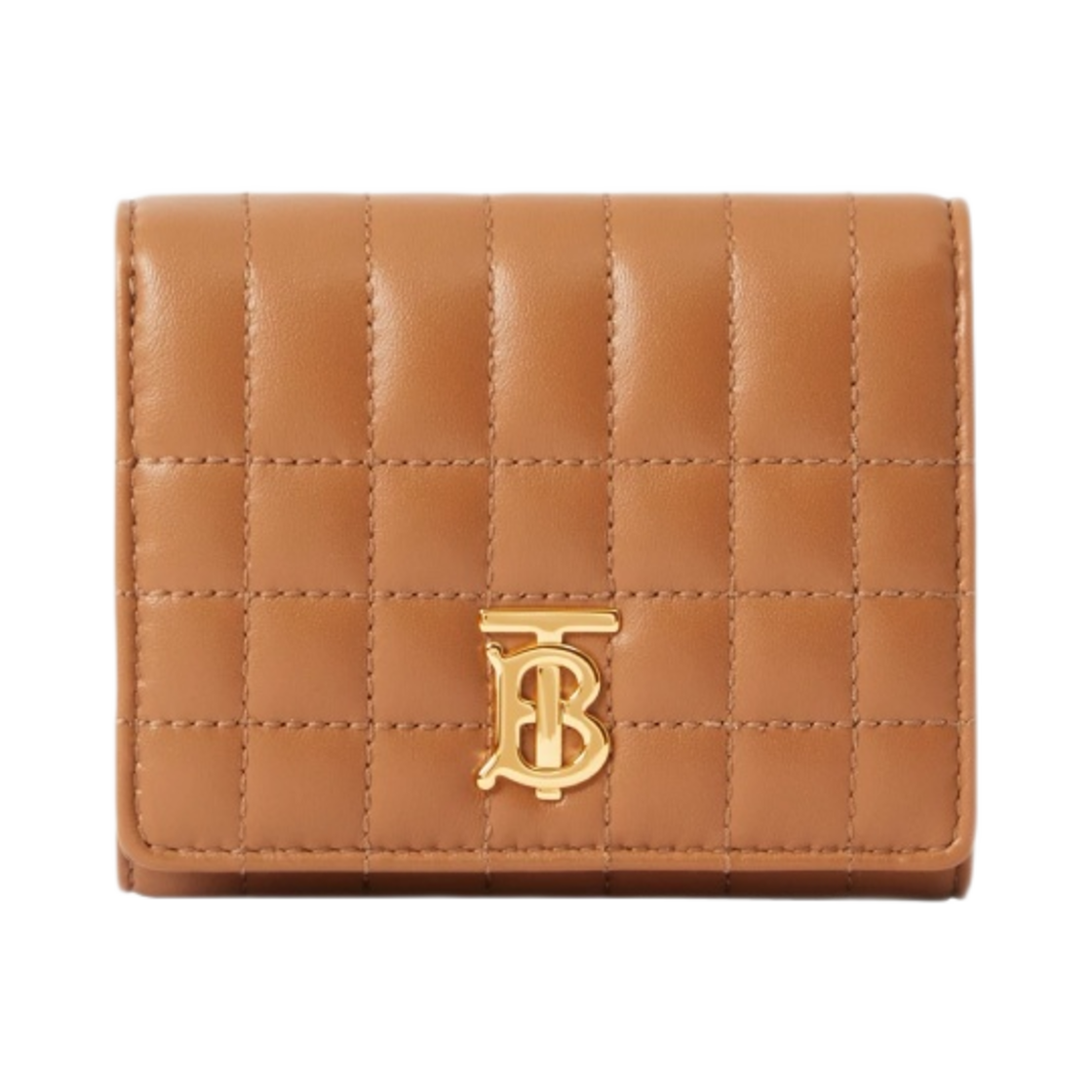 버버리 퀼티드 레더 스몰 롤라 폴딩 지갑 메이플 브라운(Burberry Quilted Leather Small Lola Folding Wallet Maple Brown) - 1