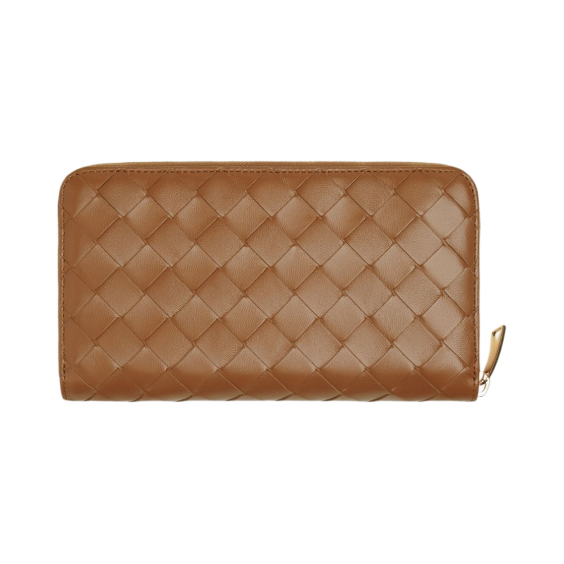 보테가 베네타 인트레치아토 집 어라운드 지갑 우드(Bottega Veneta Intrecciato Zip Around Wallet Wood) - 3