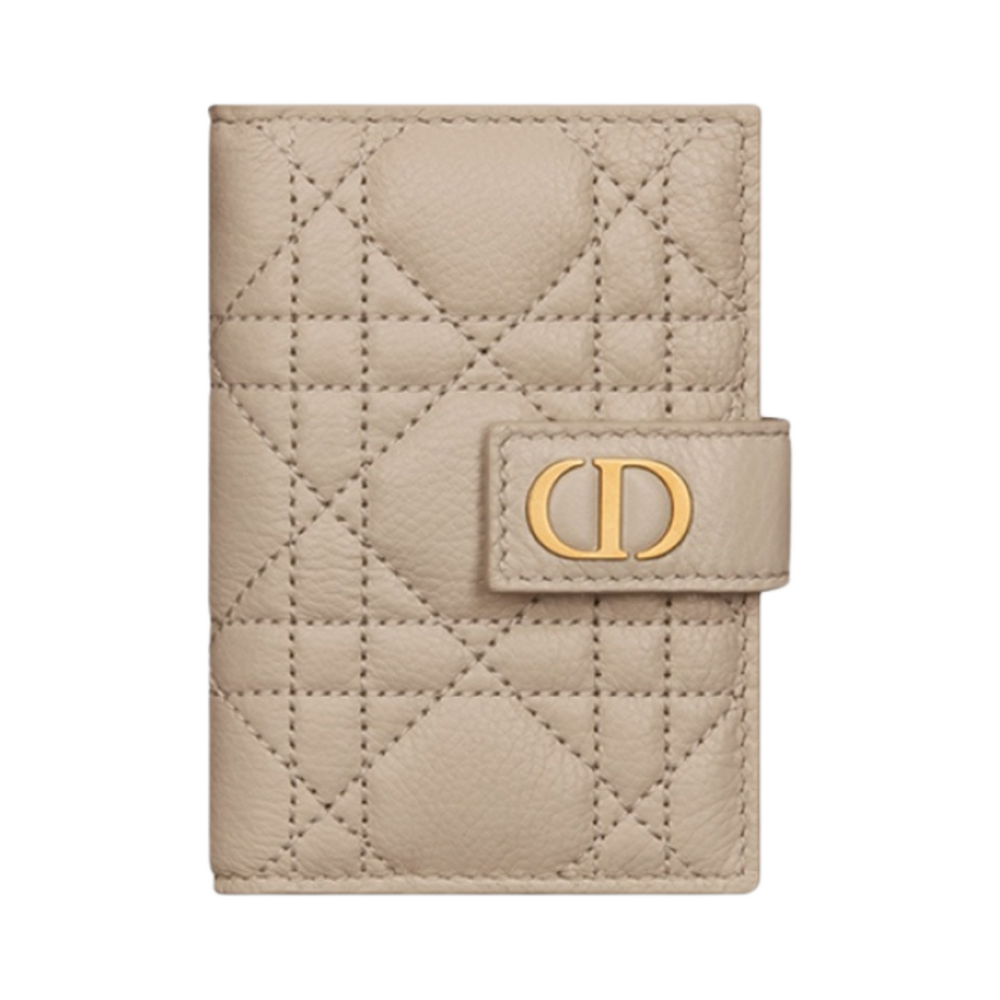 S5157UWHC-M116 Dior Caro Vertical Card Holder Sand Supple