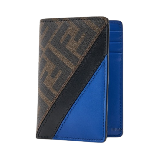 7M0349AFCBF1Q1O Fendi Diagonal Card Holder Multicolor
