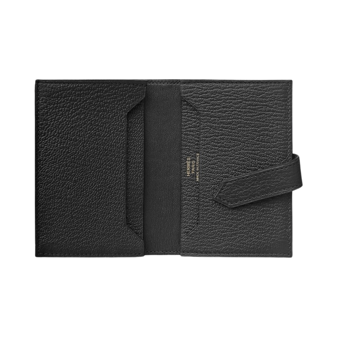 에르메스 베안 카드 홀더 미조레 고트스킨 & 로즈 골드 하드웨어 누아(Hermes Bearn Card Holder Mysore Goatskin & Rose Gold Noir) - 2