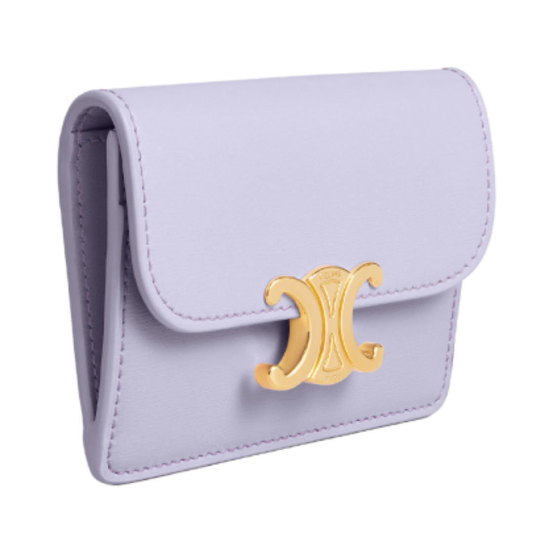 셀린느 샤이니 카프스킨 플랩 카드 홀더 라이트 라벤더(Celine Card Holder with Flap in Shiny Calfskin Light Lavender) - 2