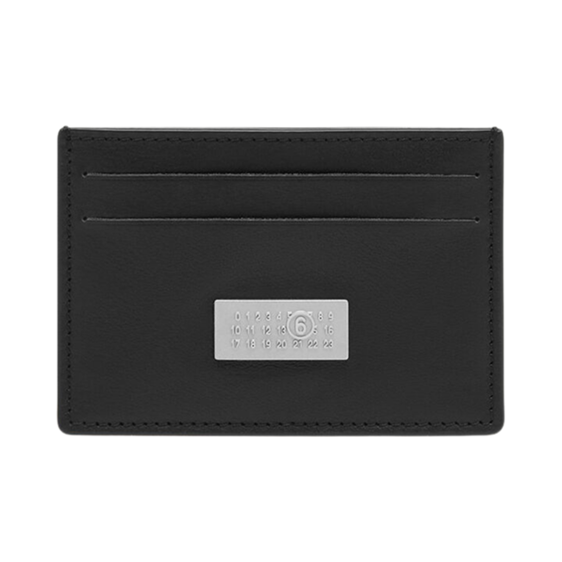 SA5UI0013P7258T8013 MM6 Maison Margiela Numeric Leather Card Holder Black
