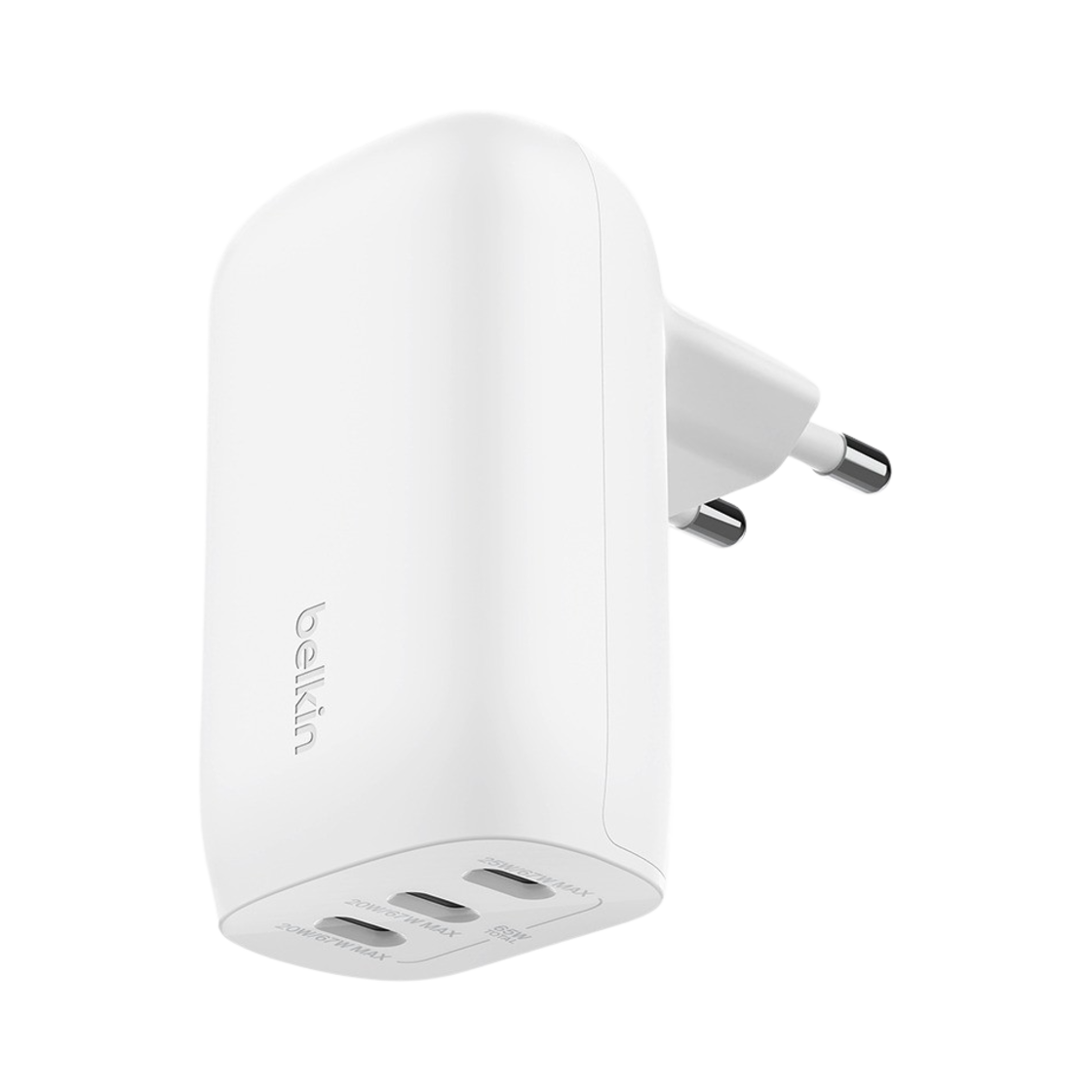 WCC002krWH Belkin 67W 3 Port USB-C PPS Wall Charger WCC002kr