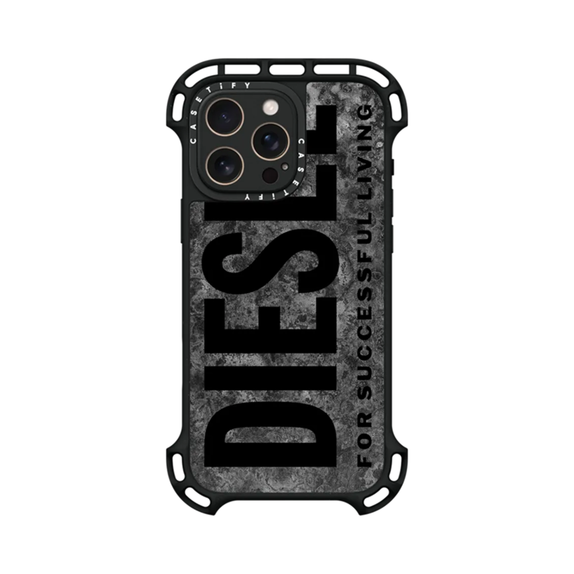 スマホアクセサリー DIESEL Black Oxidized Biscotto Case 케이스티파이 x 디젤 아이폰 블랙 옥시다이즈 비스코토 맥세이프