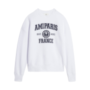 Ami Paris France Crewneck Sweatshirt White
