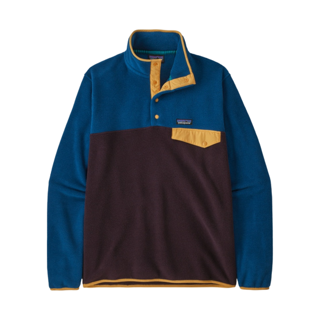25551 Patagonia Lightweight Synchilla Snap-T Fleece Pullover Obsidian Plum