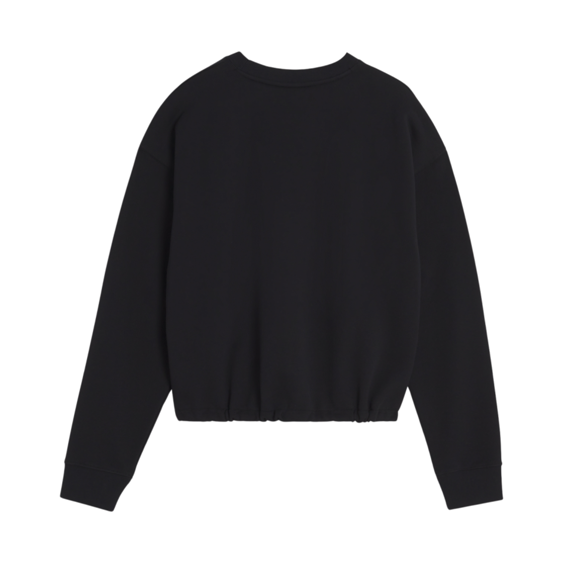 (W) 메종 키츠네 베이비 폭스 패치 드로스트링 컴포트 스웨트셔츠 블랙((W) Maison Kitsune Baby Fox Patch Drawstring Comfort Sweatshirt Black) - 2