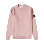 Stone Island 508A3 Lambswool Crewneck Knit Rose Pink - 22FW
