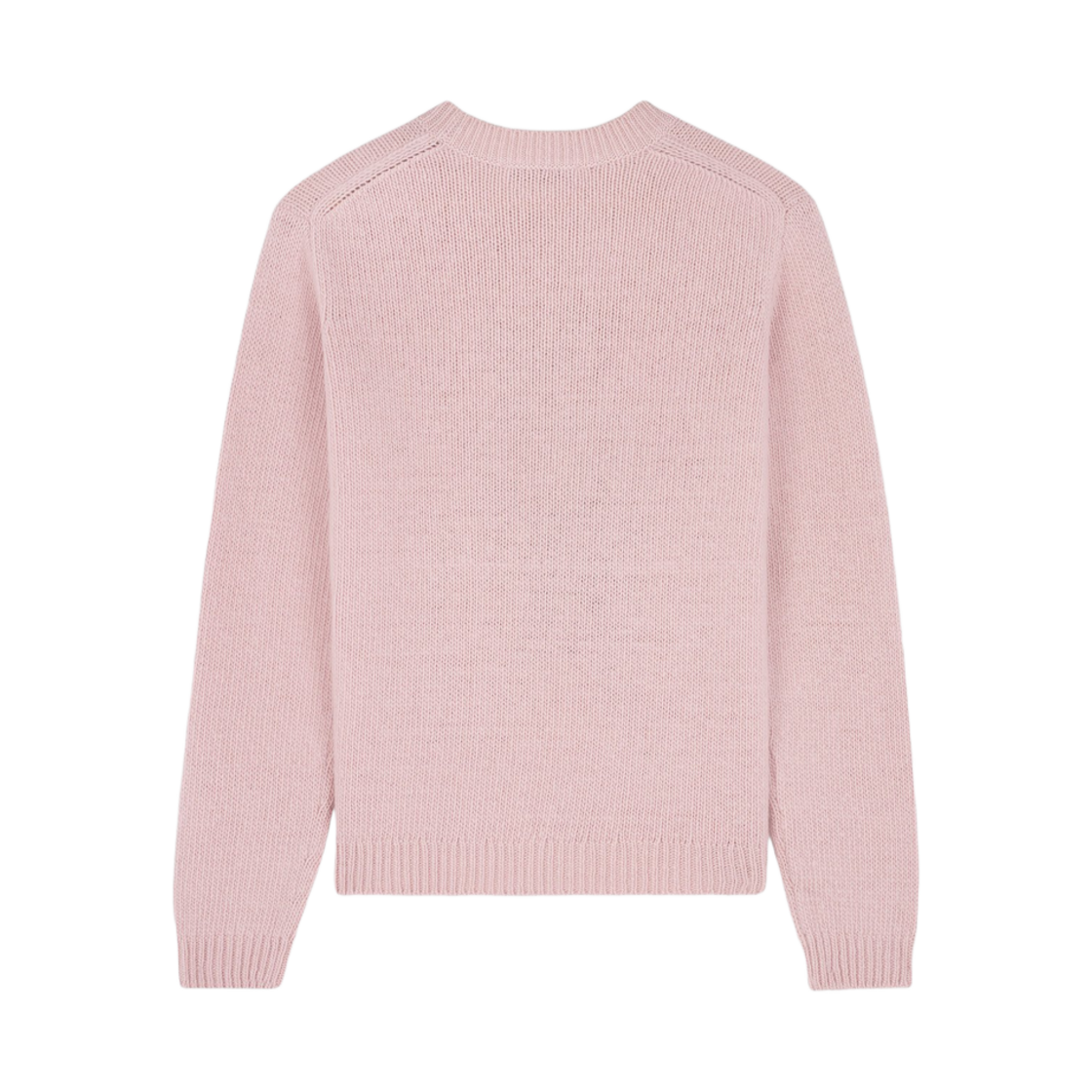 (W) 메종 키츠네 드레스드 폭스 인타르시아 점퍼 라이트 핑크((W) Maison Kitsune Dressed Fox Intarsia Jumper Light Pink) - 2