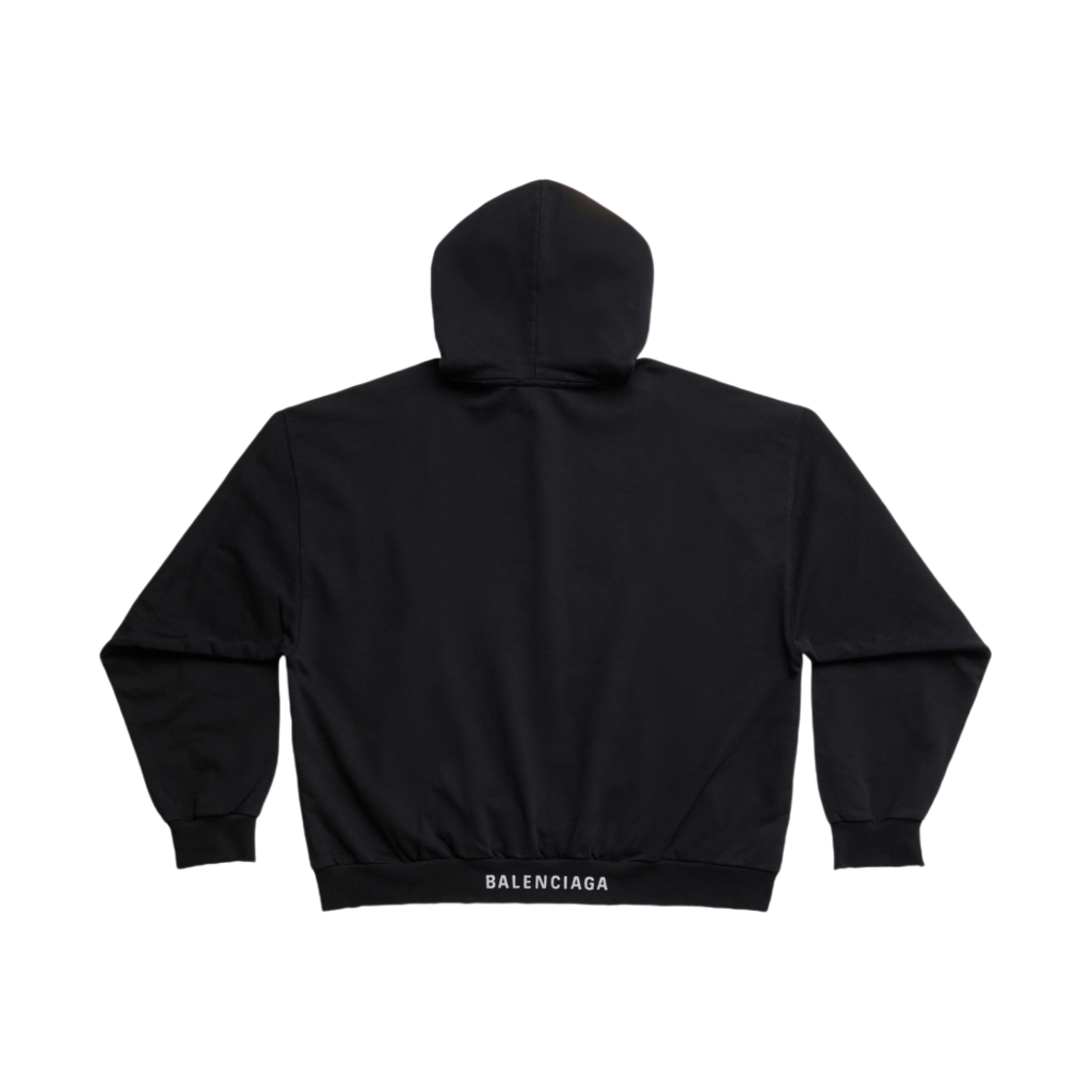 발렌시아가 후드 미디움 핏 블랙 페이디드(Balenciaga Hoodie Medium Fit Black Faded) - 2