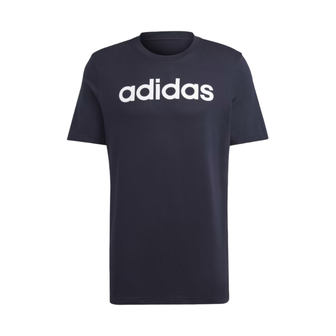 아디다스 에센셜 싱글 저지 라이너 자수 로고 티셔츠 레전드 잉크 - KR 사이즈(Adidas Essentials Single Jersey Linear Embroidered Logo T-Shirt Legend Ink - KR Sizing) - 1