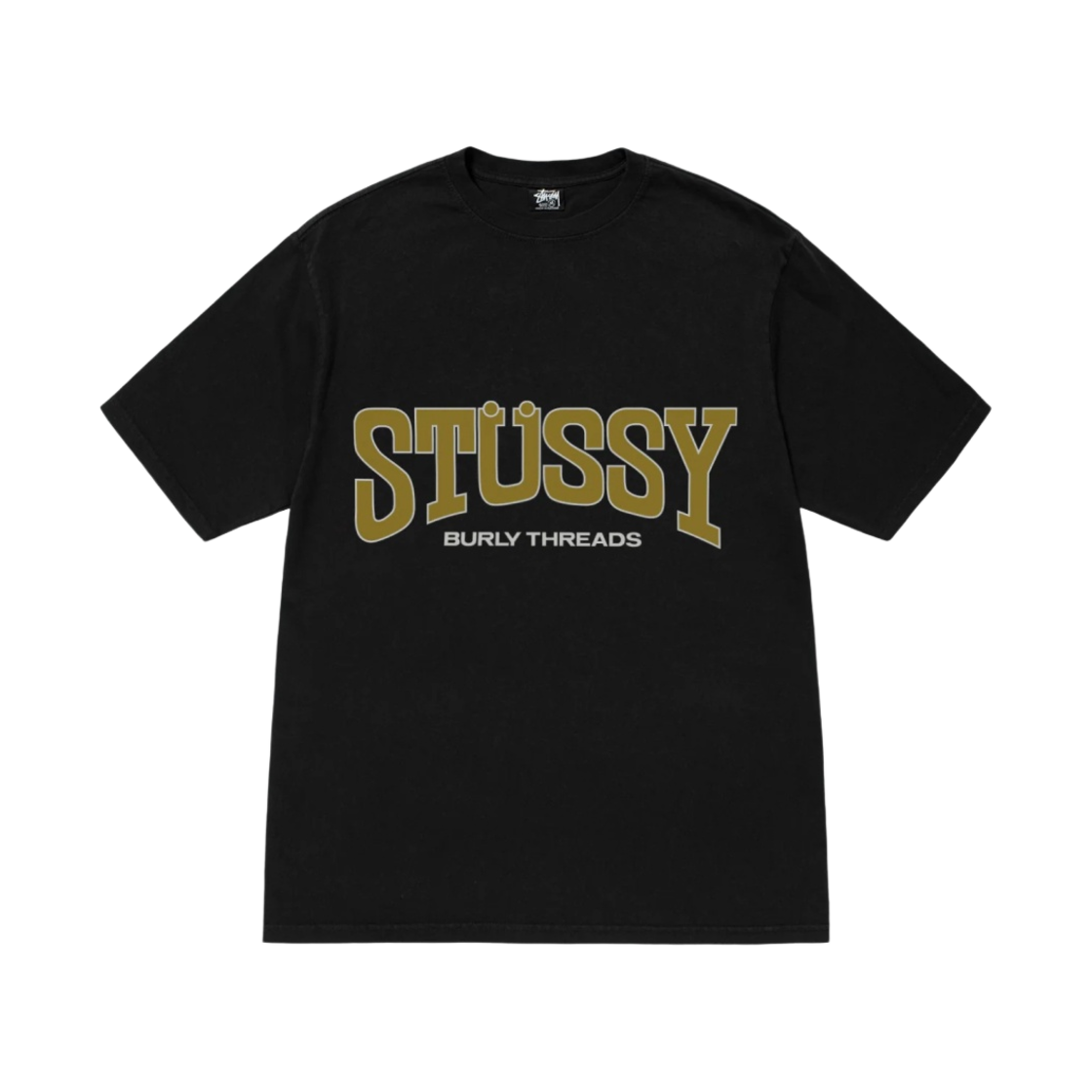 스투시 벌리 쓰레드 피그먼트 다이드 티셔츠 블랙