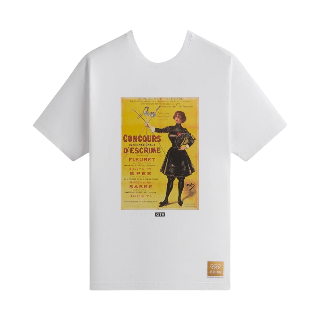 키스 올림픽 헤리티지 파리 1900 빈티지 티셔츠 화이트(Kith Olympics Heritage Paris 1900 Vintage T-Shirt White) - 1