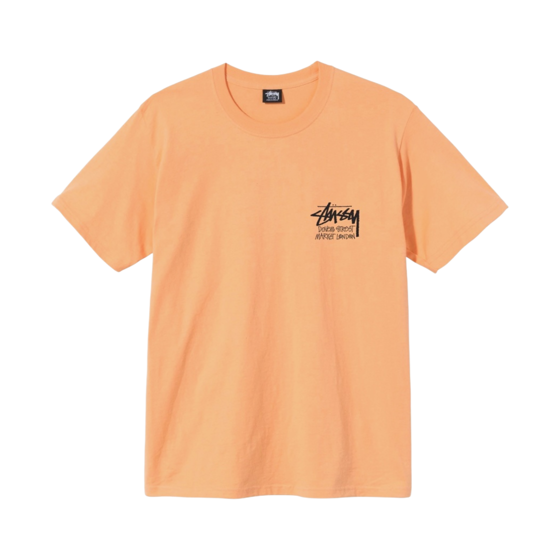 스투시 스탁 도버 스트리트 마켓 런던 티셔츠 피치 2021(Stussy Stock DSM London T-Shirt Peach 2021) - 2