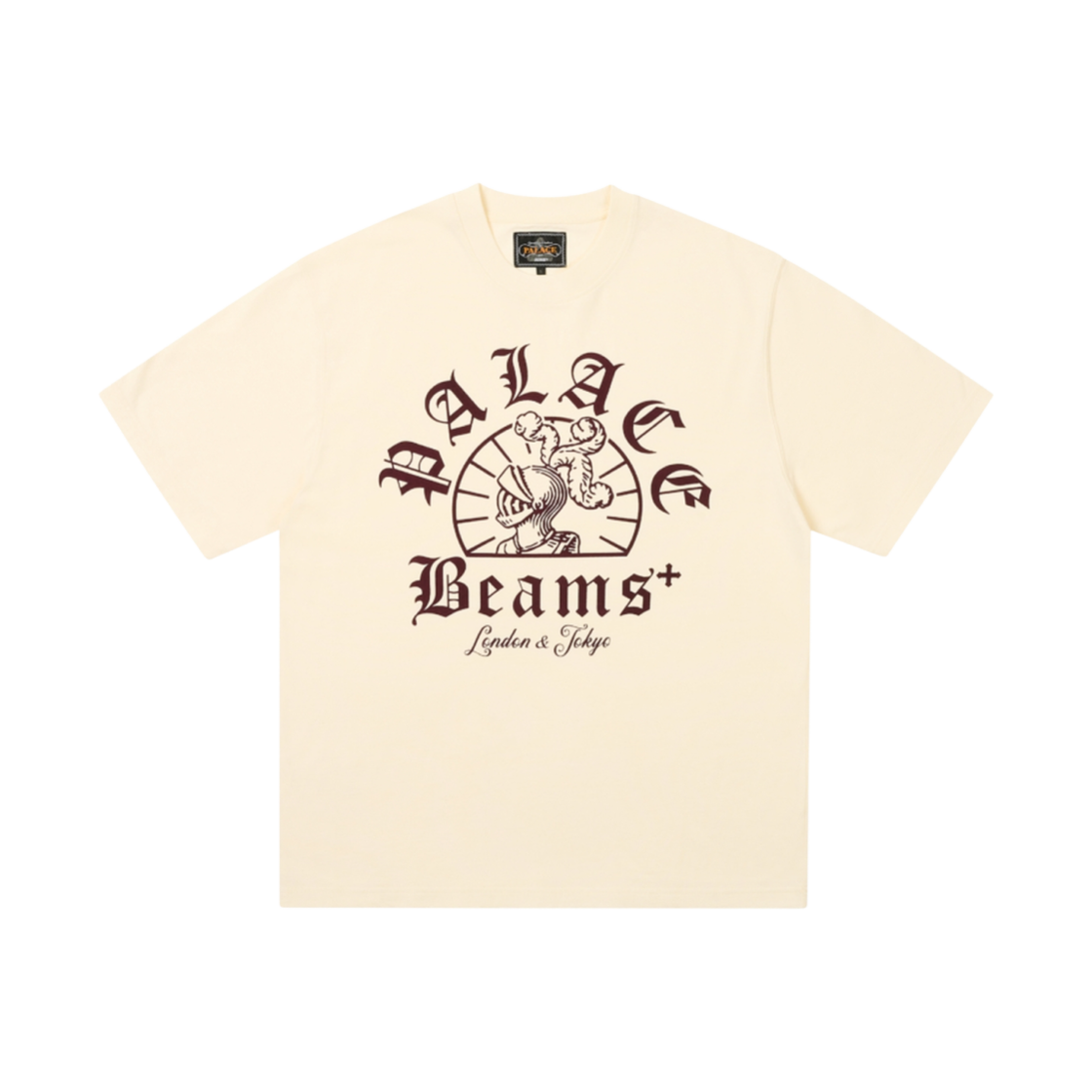 팔라스 x 빔즈 플러스 그래픽 티셔츠 샌드 - 24FW(Palace x Beams Plus Graphic T-Shirt Sand - 24FW)