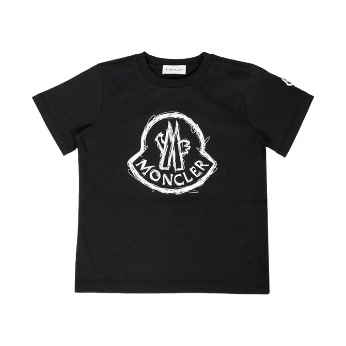 K1-954-8C00014-89AFV-999 (Kids) Moncler Drawstring Print T-Shirt Black - 25SS