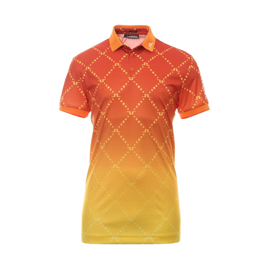 GMJT07644-I174 J.Lindeberg Tour Tech Print Polo Sunset Fade Logo - 대표 이미지 #1