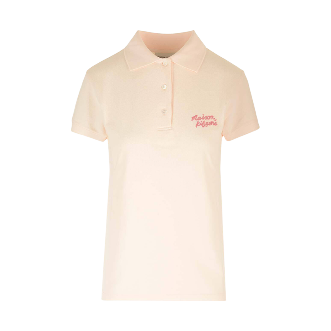 MW00201KJ7010-P705 (W) Maison Kitsune Handwriting Comfort Polo Fresh Cotton