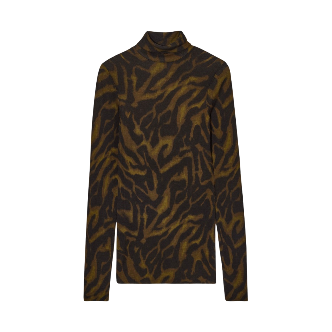 (W) 코스 슬림핏 터틀넥 탑 브라운((W) COS Slim-fit Turtleneck Top Brown) - 1