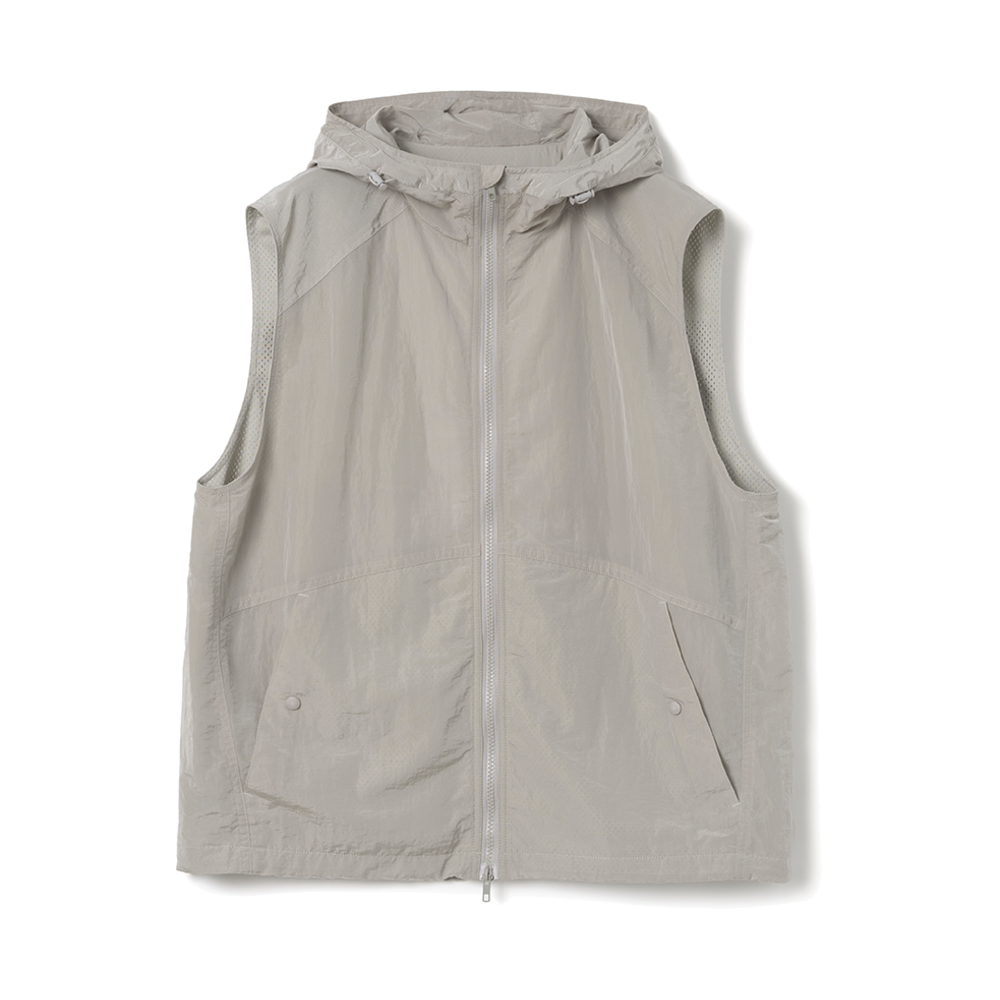 밀로 아카이브 후드 집업 베스트 그레이