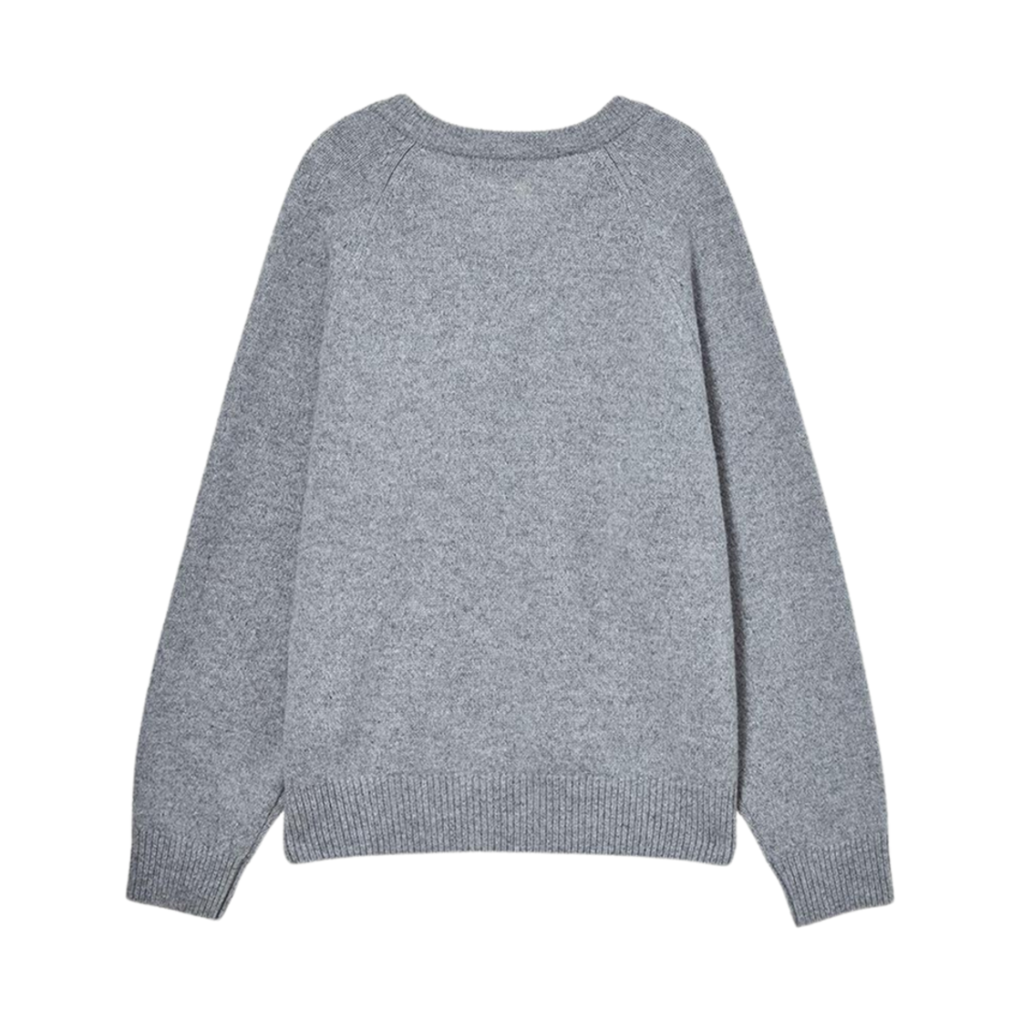 던스트 메리노 울 브이넥 스웨터 멜란지 그레이(Dunst Merino Wool V-Neck Sweater Melange Grey) - 2