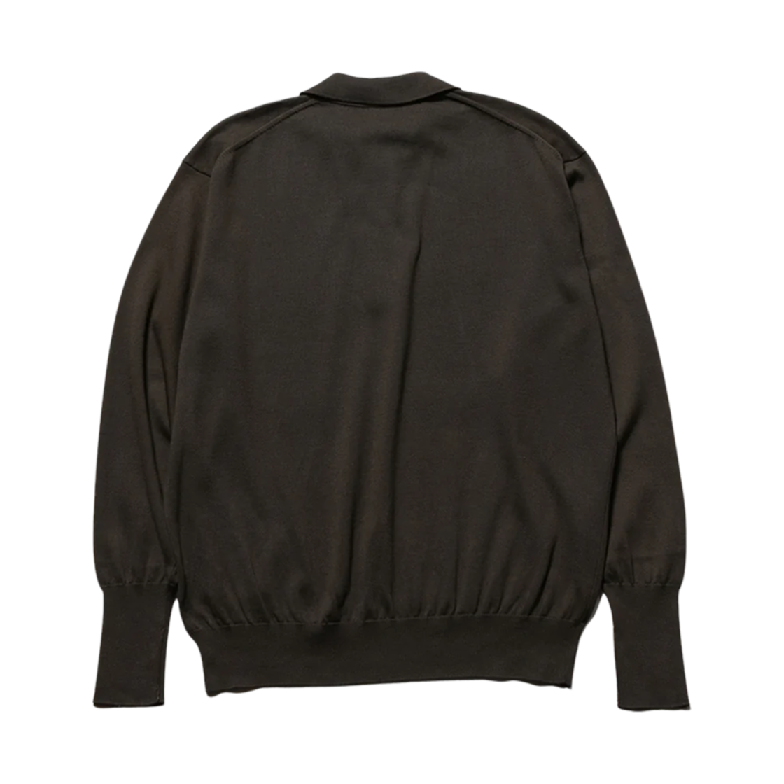 아프레쎄 코튼 니트 폴로 칼라 가디건 올리브 - 25SS(A.Presse Cotton Knit Polo Collar Cardigan Olive - 25SS) - 2