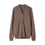 (W) Lemaire Merino Blend Cardigan Grey Beige