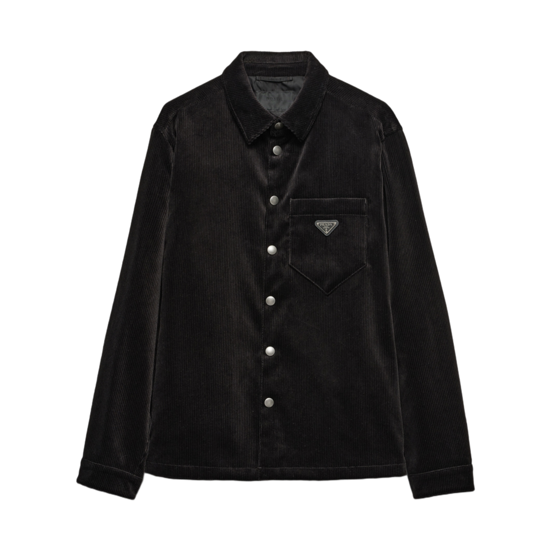 프라다 코듀로이 셔츠 블랙 | Prada | KREAM