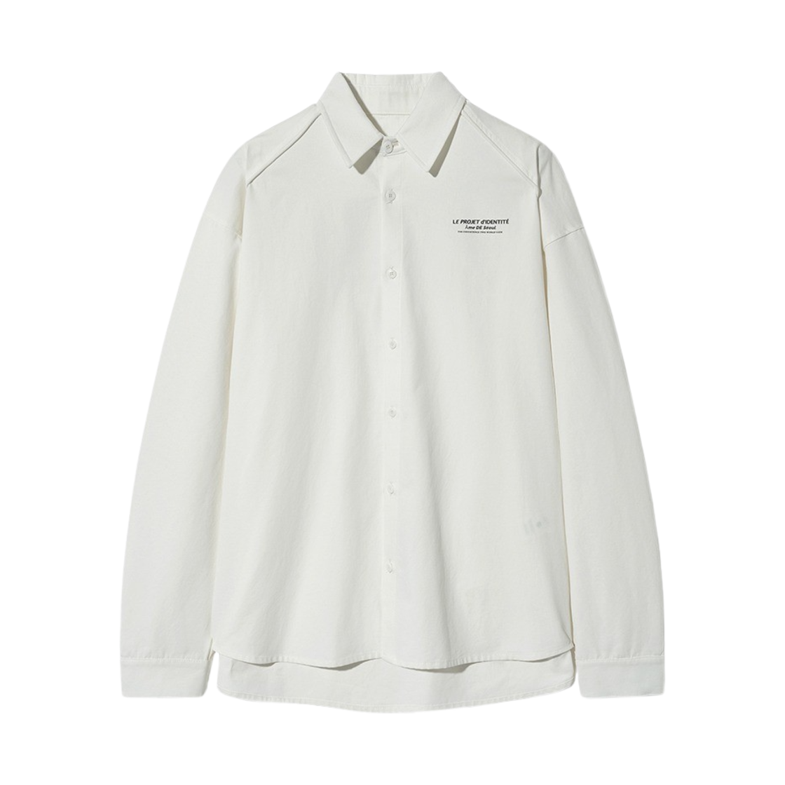 183_TIP THE IDENTITY PROJECT Kotka Overfit Shirts White