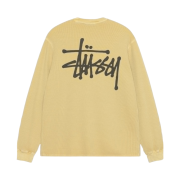 Stussy Basic Stock Thermal LS T-Shirt Dusty Yellow